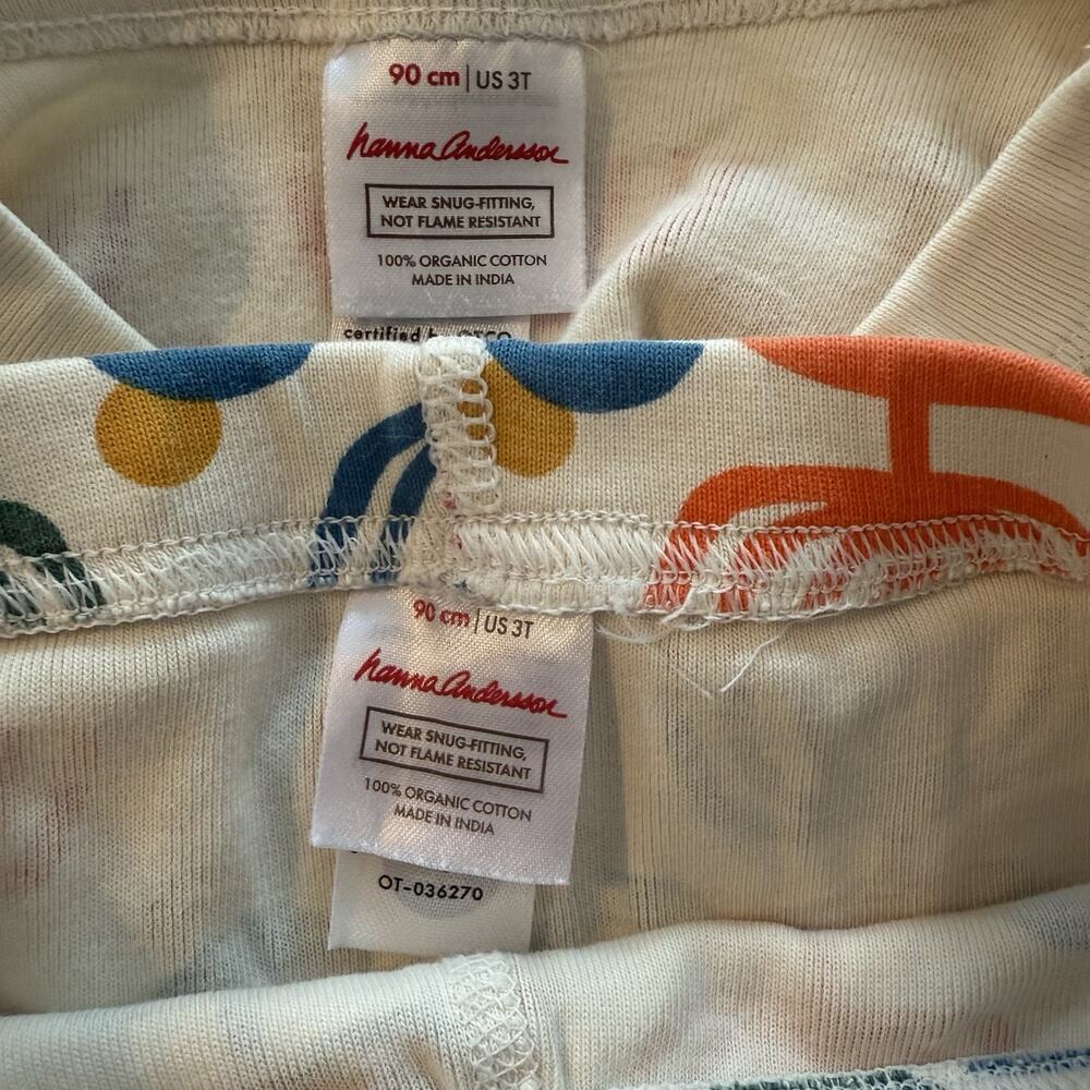 Hanna Andersson Kids Pajamas 3T Holiday Long John Rainbow Hanukkah NWOT - Picture 5 of 15